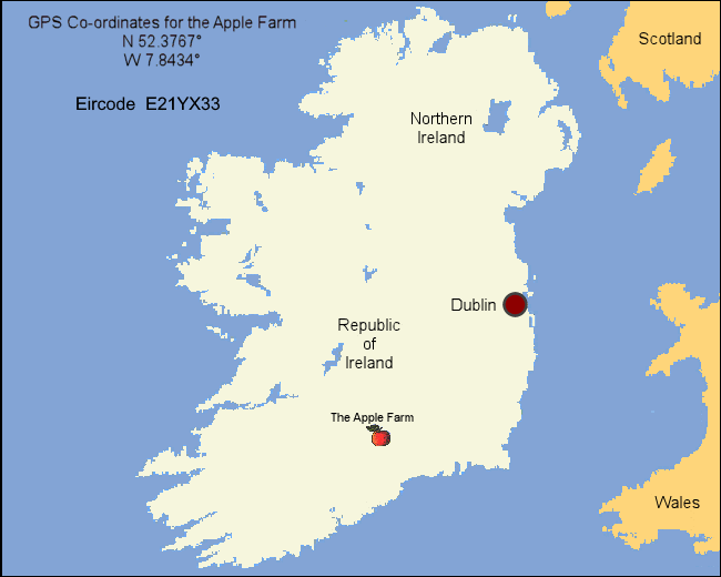 Map of Ireland